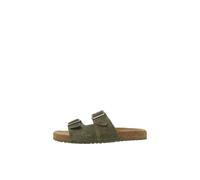 JACK & JONES Herren JFWLOUIS Suede Sandalen 12231428 ,Khaki ,42 EU