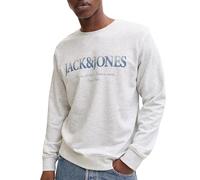 Jack & Jones Sweatshirt "Devin" in Silber - Größe L | Herren Plussize