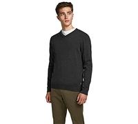 Jack & Jones BASIC KNIT M Dark Grey Melange (12137194) Grau M