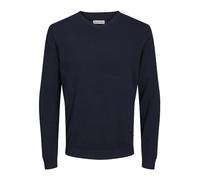 JACK & JONES Herren Jjebasic Knit V-neck Noos Pullover, Navy Blazer 1, M EU