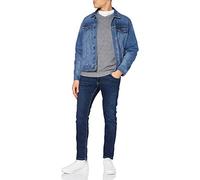 JACK & JONES Herren Jjebasic Knit V-neck Noos Pullover, Navy Blazer 2, L EU