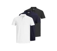 JACK & JONES Herren Jjebasic Polo Ss 3Pk Mp Noos, Navy Blazer, XXL (3er Pack)