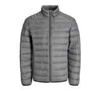 Steppjacke JACK & JONES "JJEBRADLEY LIGHT PUFFER COLLAR NOOS", Herren, Gr. S, grau (castlerock), Web, Obermaterial: 100% Nylon, unifarben, modisch, regular fit, Langarm, Jacken (45032641-S) castlerock