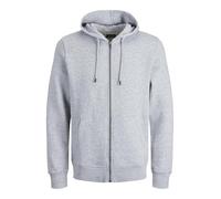 Jack & Jones Bradley Full Zip Sweatshirt Grau 6XL / Regular Mann (Herstellerartikelnummer: 12250596-LightGreyMelange-REG-6XL)