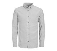 Jack & Jones Classic Melange Langarmhemd (Herstellerartikelnummer: 12235974-Light Grey Melange-XL)