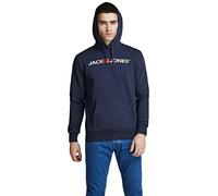 JACK & JONES Herren Jjecorp Logo Sweat Hood Noos 12137054 Kapuzenpullover, Navy Blazer, L EU