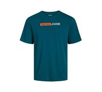 Jack & Jones T-Shirt JJECORP Logo Tee Play – Plus Size, 100% Baumwolle – Blau (Deep Teal) 3XL