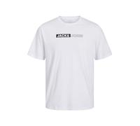 JACK & JONES Herren JJECORP Logo Tee Play SS O-Neck NOOS, White/Print:Play 5,S
