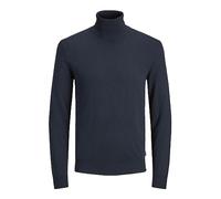 Jack & Jones Herren Rollkragenpullover Emil Knit einfarbig Marineblau XS