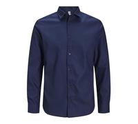 JACK & JONES Herren Jjeharvey Shirt Ls Noos 12248522,Navy Blazer,L
