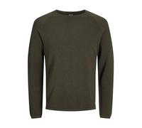 JACK & JONES Herren Jjehill Knit Crew Neck Noos Pullover, GrÃƒ¼n (Olive Night Detail: Melange), M EU