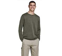 JACK & JONES Herren Jjeleo Knit Crew Neck Noos Pullover, Dusty Olive, S EU