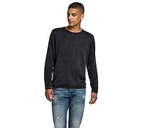 JACK & JONES Herren Jjeleo Knit Crew Neck Noos Pullover Sweater, Caviar, L EU