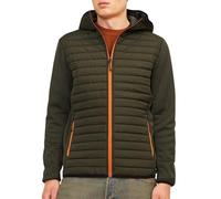 JACK & JONES Herren JjemGewatteerde Noos Jacke 12182242,Rosin/Detail:Set-in Sleeves and Marmelade Contrast,L