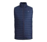 Steppweste JACK & JONES "MULTI BODYWARMER COLLAR" Gr. XS (44), blau (navy) Herren Westen Steppwesten (68525719-XS)