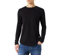 JACK & JONES Herren Jjenoa Tee O-Hals Noos Langarmshirt, Schwarz, L EU