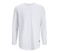 JACK & JONES Herren Jjenoa Tee O-Neck Noos Langarmshirt, Weiß, S EU