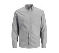 JACK & JONES Herren JJEOXFORD Shirt LS NOOS Langarmhemd 12182486,Vineyard Wine,XL