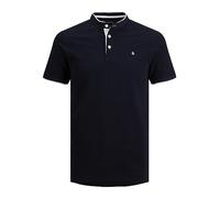 JACK & JONES Herren Jjepaulos Mao Noos Polohemd, Dark Navy, S EU