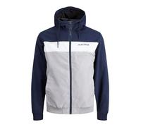 JACK & JONES Herren Jjerush Blokerende Hood Bomber Jacke, Navy, XXL EU