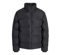 Steppjacke JACK & JONES "JJESOHO PUFFER COLLAR SN", Herren, Gr. XL, schwarz, Web, Obermaterial: 100% Polyester, unifarben, regular fit, Rippbündchen, Jacken (37650220-XL) schwarz