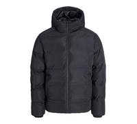 Steppjacke "JJESOHO PUFFER HOOD SN PLS", Herren, Gr. 3XL, schwarz, Web, Obermaterial: 100% Polyester, JACK & JONES PLUSSIZE, unifarben, regular fit, hoch geschlossener Ausschnitt, Jacken (17335637-XXX