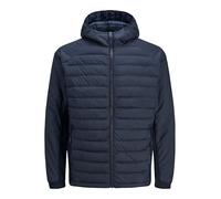 Steppjacke JACK & JONES "JJESTATE HYBRID JACKET NOOS", Herren, Gr. S, blau (sky captain), Web, Obermaterial: 100% Polyester, unifarben, Modisch, regular fit taillenbedeckt, ohne Ausschnitt, elastische
