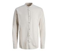 JACK & JONES Herren Jjesummer Band Linen Shirt Ls Sn Chinohose, Crockery, L EU