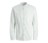 JACK & JONES Herren Jjesummer Band Linen Shirt Ls Sn Chinohose, Soothing Sea, L