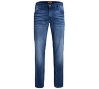 JACK & JONES Herren Jjiglenn Jjicon Jj 357 50sps Noos Slim Jeans, Blue Denim, 32W / 34L EU