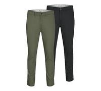 JACK & JONES Herren Jjimarco Jjdave Sa 2 Pack Hose, Schwarz, 27W / 32L EU