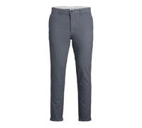 Chinohose JACK & JONES "JPSTMARCO JJFURY AKM" Gr. 32, Länge 34, blau (faded denim) Herren Hosen Business (14944905-32)
