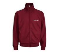 JACK & JONES Sweatjacke mit Eingrifftaschen Modell 'COTEDAZUR' in Bordeaux, Größe 152