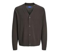 JACK&JONES Herren Jorfrederiksberg Knit Cardigan Sn Strickjacke, Chocolate Torte, Small
