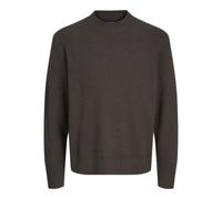 JACK&JONES Herren Jorfrederiksberg Knit Crew Neck Sn Strickpullover, Chocolate Torte, Small