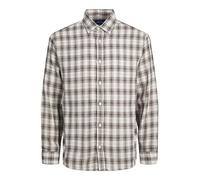 JACK & JONES Herren JORGRACIA Parker Check Shirt LS SN Poloshirt 12239322 ,Chocolate Brown ,L