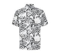 JACK & JONES Herren Jorjoshua Aruba AOP Shirt Ss Kurzarmhemd, Cloud Dancer 1, L
