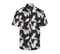 JACK & JONES Herren Jorjoshua Aruba AOP Shirt Ss Kurzarmhemd, Tap Shoe, S
