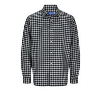 JACK&JONES Herren Jorjoshua Flannel Check Shirt Ls Freizeithemd, Forest Night, L