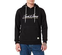 JACK & JONES Herren Jortons Upscale Sweat Hood Sn Kapuzenpullover, Schwarz, L EU