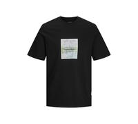 JACK&JONES Herren JORVESTERBRO Newton BOXFRONT Tee SS BF T-Shirt, Black, L