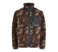 JACK&JONES Herren JORVESTERBRO Teddy Jacket AW24 NOOS Kurzjacke, Chocolate Lab/Detail:AOP, XS