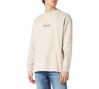 JACK & JONES Herren Jorvesterbro Tee Ls Crew Neck Langarmshirt, Moonbeam, S