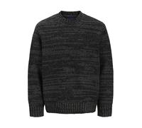 JACK & JONES Herren Jorwinter Space Dye Knit Styd Aw24, Black, XX-Large
