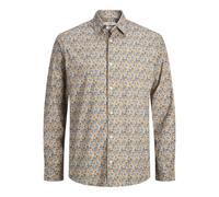 JACK&JONES Herren JPRBLAACTIVE Stretch Shirt L/S SN Freizeithemd, Pure Cashmere/AOP:SLIMT FIT, L