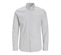 JACK & JONES Herren Jprblablackpool Stretch Shirt Ls Aw23 Sn Poloshirt 12237914 ,Grape Leaf/Fit:slim Fit ,M