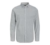 JACK & JONES Herren Jprblablackpool Stretch Shirt Ls Aw23 Sn Poloshirt 12237914 ,White/Fit:slim Fit ,S