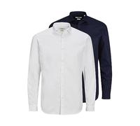 Jack & Jones Herren Jprblacardiff Shirt L/S Noos Langarmshirt (1er Pack)