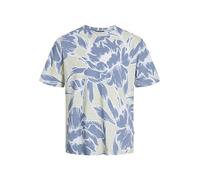 JACK & JONES Herren Jprblapalma AOP Ss Tee Crew Neck Sn T-Shirt, Green Tint, M