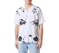 JACK & JONES Herren Jprblapalma Resort Shirt S/S Sn Freizeithemd 12252948,Bright White,XS